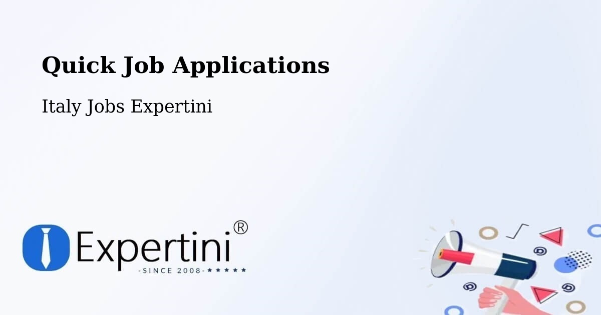 Quick Apply Feature – Altopascio - Italy Jobs Expertini